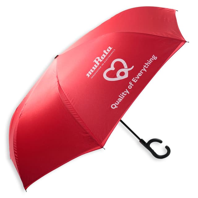 Auto-Open Inverted Umbrella — Double-Layer Fiberglass Frame, 48-Inch Arc — View 5