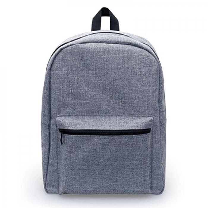 Classic Canvas Backpack with Front Pocket and Padded Straps — View 1