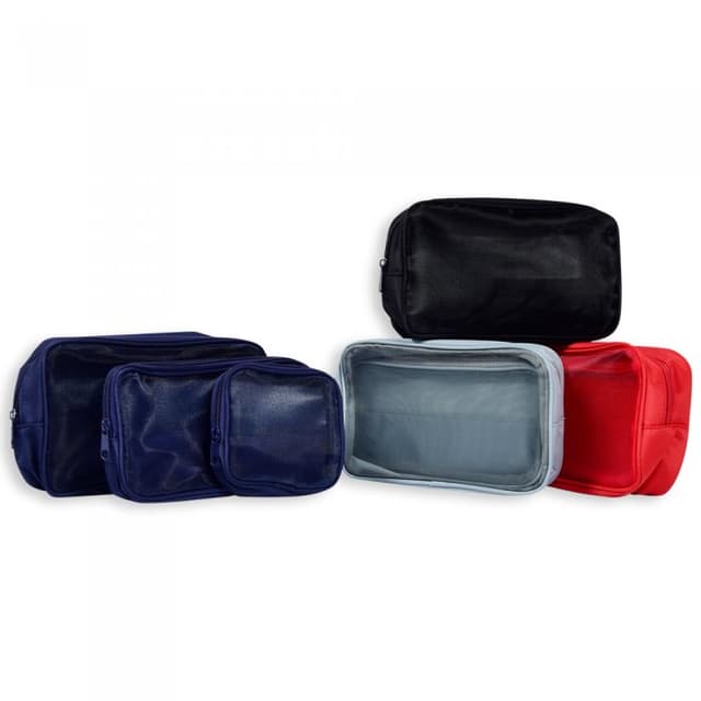 3-in-1 Mesh Travel Pouch Set for Packing Essentials — View 4