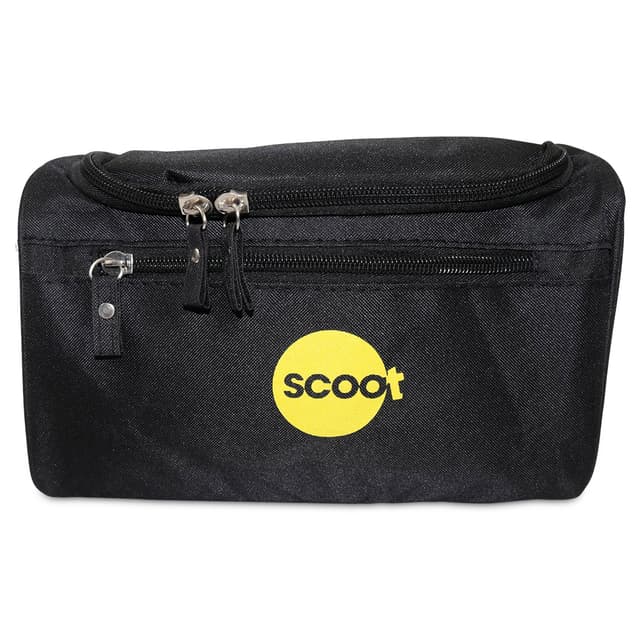 Trunk-Style Travel Toiletries Pouch with Hanging Hook and Handle — View 5