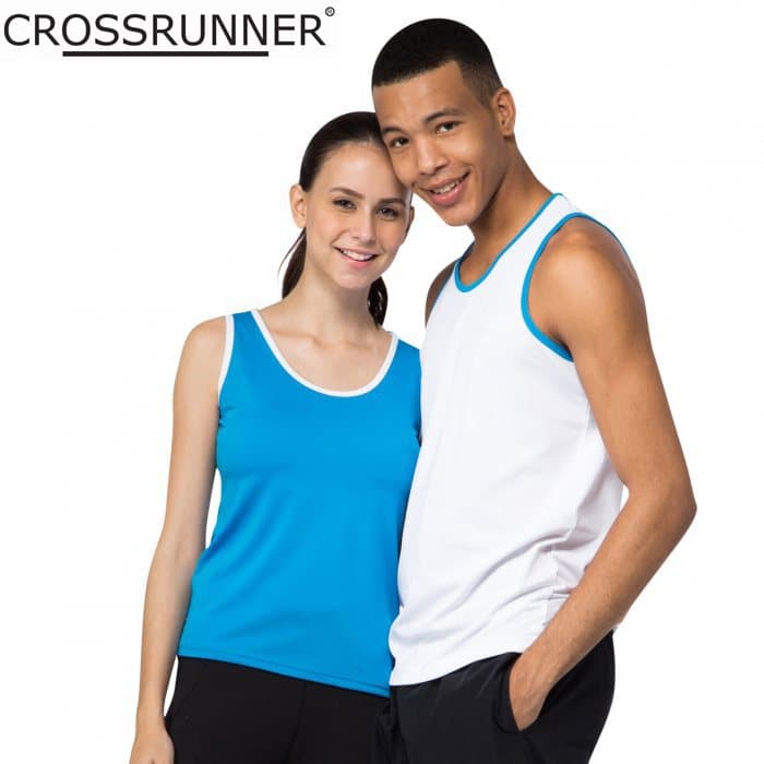 Dri-Fit Performance Singlet with Contrast Ringer Design for Sports Teams — View 1