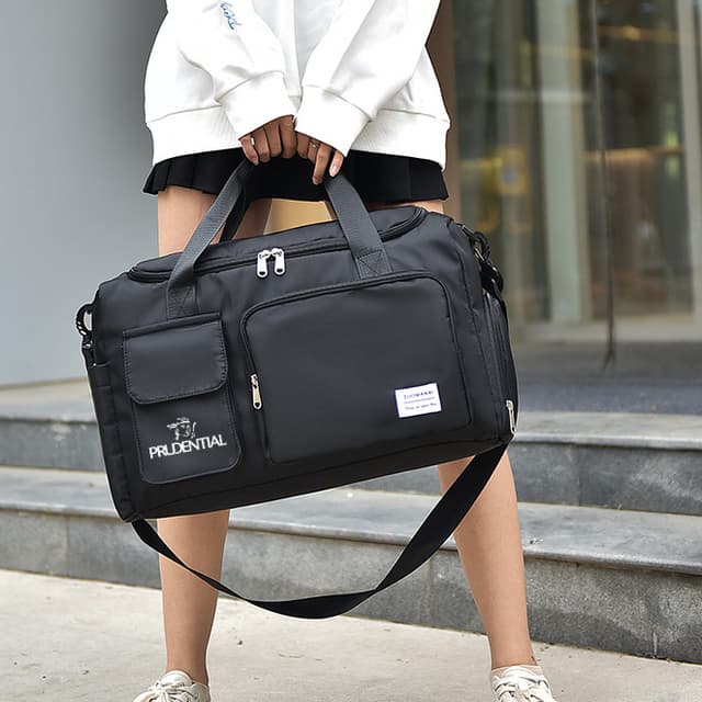 Large Capacity Travel Duffel Bag with Shoe Compartment — View 1
