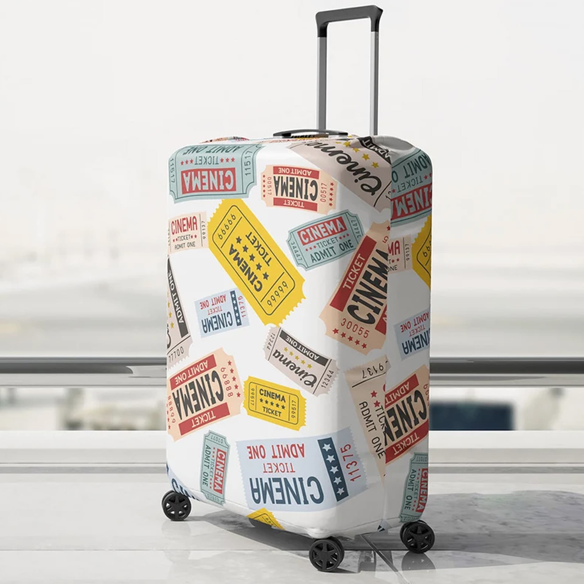 Custom Printed Spandex Luggage Cover for Brand Visibility — View 1