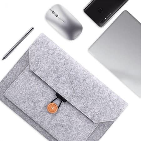 13 inch Premium Felt and PU Leather Macbook Sleeve — View 2
