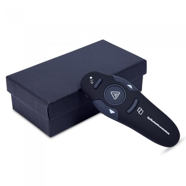 Ergonomic Wireless Presenter Remote with Built-In Laser Pointer for Slides — View 4