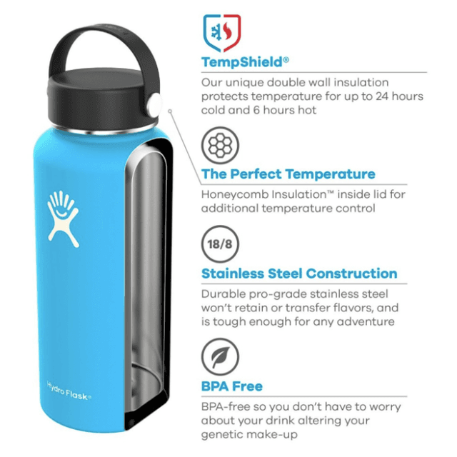 Hydro Flask 950ml Wide Mouth Insulated Stainless Steel Bottle — View 4