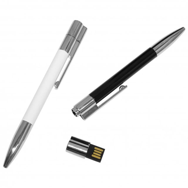 Metallic USB Flash Drive with Keyring Attachment for Branding — View 5