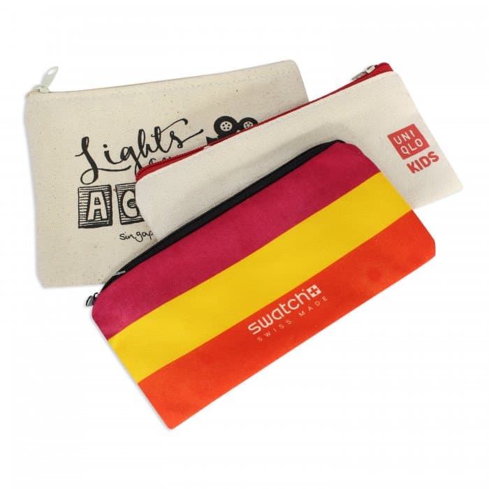 Canvas Zipper Pouch for Makeup Stationery and Daily Essentials — View 1