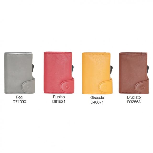 C-SECURE Aluminium RFID Cardholder with Italian Leather Wallet — View 3