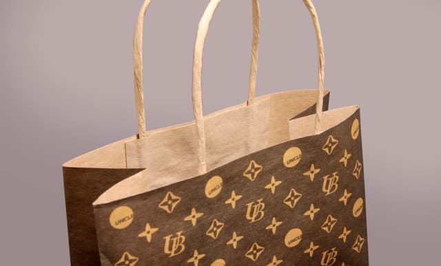 A4 Kraft Paper Bag with Twisted Handle for Eco Branding — View 5