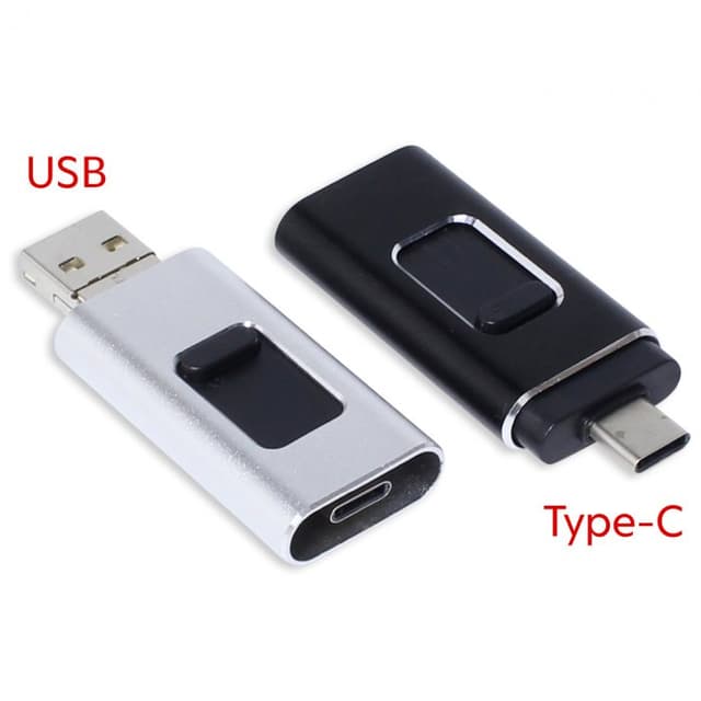 4-in-1 OTG USB-C Thumb Drive for Phones and Computers — View 3