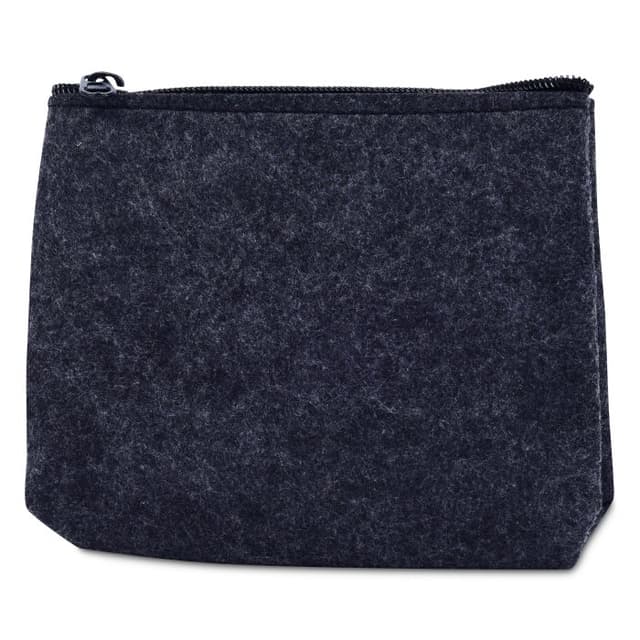 Basic Wool Felt Zip Pouch for Everyday Storage — View 2