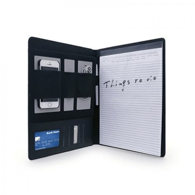 A4 Executive Conference Folder with Notepad and Pen Slots — View 2