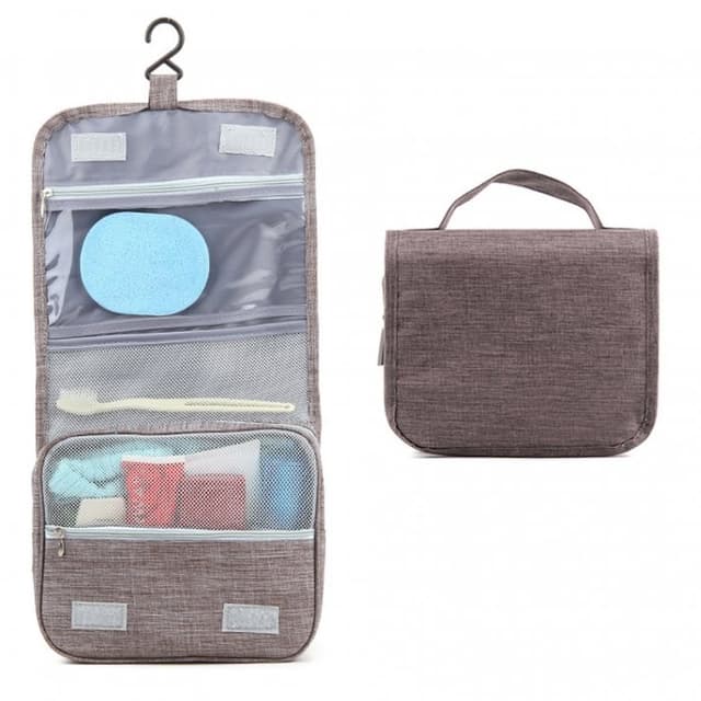 Large-Capacity Cosmetic and Toiletry Travel Pouch for On-the-Go Grooming — View 2