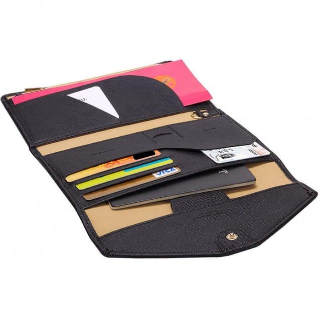 Premium PU Leather Multi-Purpose Travel Passport Wallet Organiser — View 2
