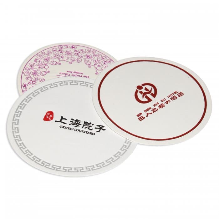 Absorbent Tissue Paper Coaster for Cost-Effective Cafe and Event Branding — View 1