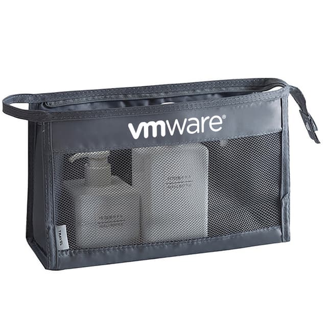 Classic Mesh Zipper Utility Pouch for Travel and Cosmetics — View 1