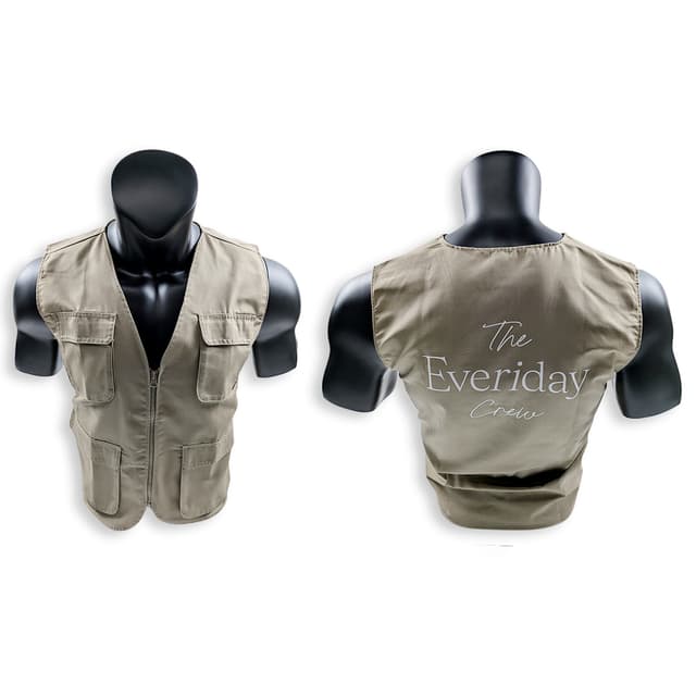 Canvas Utility Vest with Four Pockets — View 5