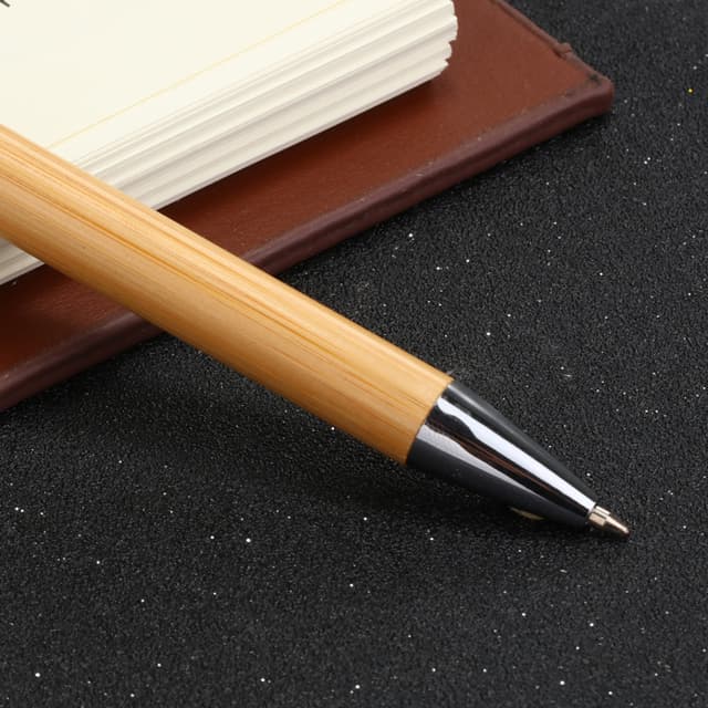 Eco-Friendly Bamboo and Wheat Straw Ballpoint Pen — View 2