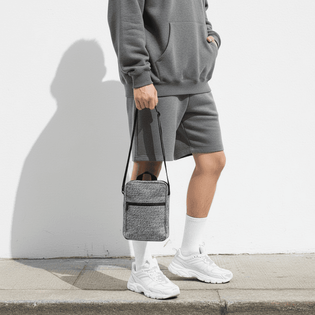 Kairos Canvas Sling Bag with Adjustable Shoulder Strap — View 3