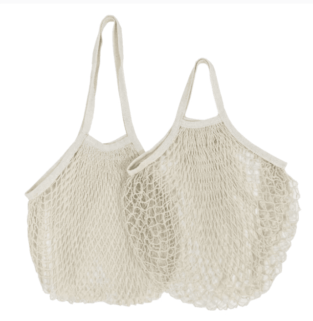 Foldable Cotton Mesh Produce and Grocery Bag for Shopping — View 1