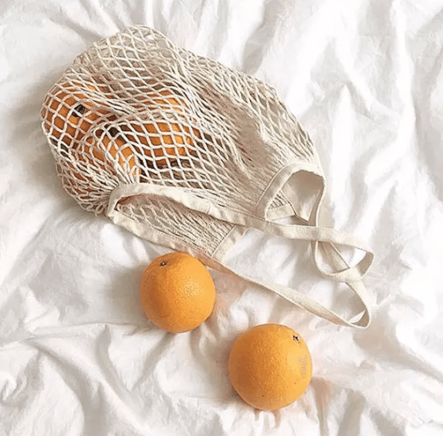 Foldable Cotton Mesh Produce and Grocery Bag for Shopping — View 4