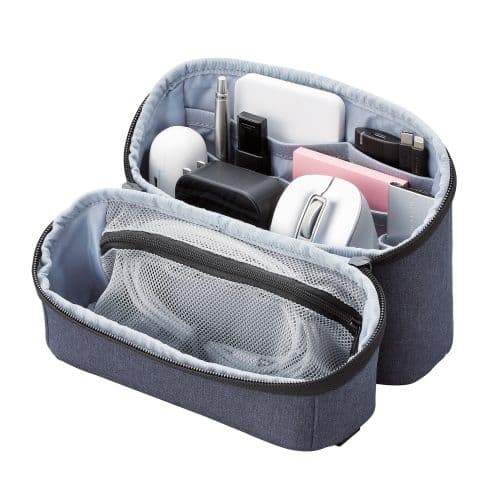Elecom Self-Standing Desk Gadget Organizer Pouch — View 2