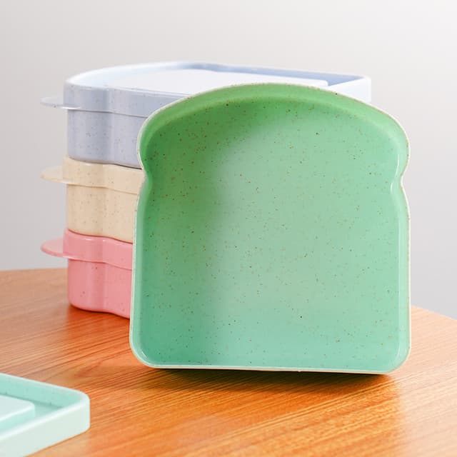 Eco Wheat Straw Lunch Box for On-the-Go Meals — View 5