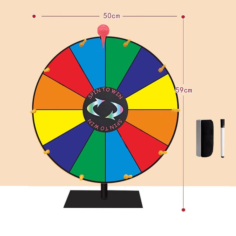 Customisable Tabletop Wheel of Fortune for Events and Promotions — View 1