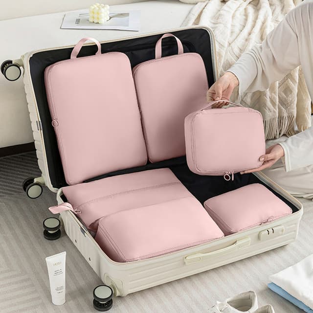 Six-Piece Travel Luggage Organiser Set for Neat Packing — View 2