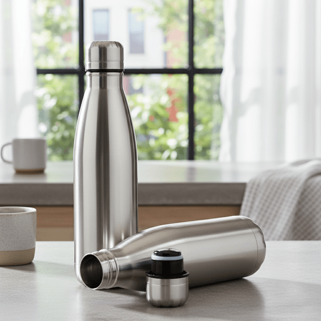500ml Insulated Stainless Steel Water Bottle — Hot and Cold — View 2