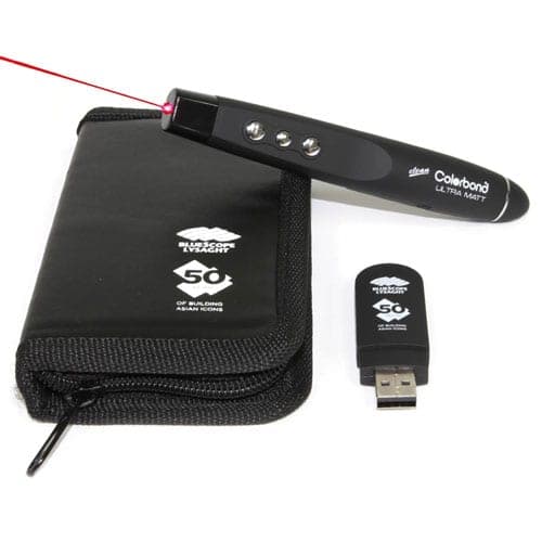 Compact Wireless Presenter with Red Laser Pointer — View 1