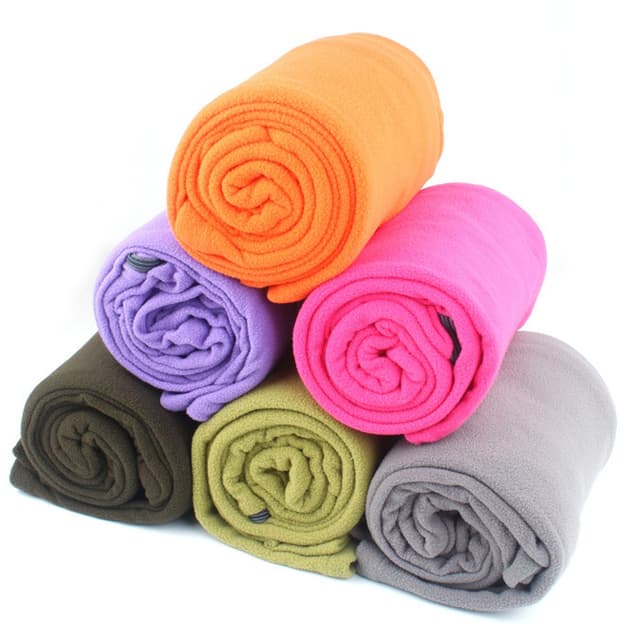 Premium Plush Travel Blanket in Portable Carry Pouch for Flights — View 2