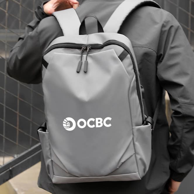 Anti-Theft Laptop Backpack with USB Charging and Earphone Port — View 1