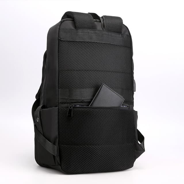 Anti-Theft Laptop Backpack with USB Charging and Earphone Port — View 4