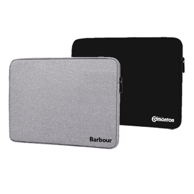 15 inch GO Polyester Laptop Sleeve with Padded Body — View 1
