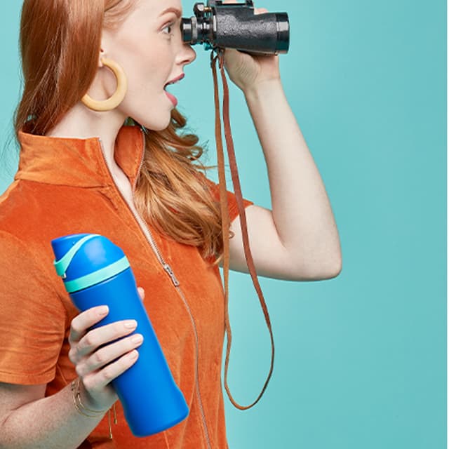 700ml Insulated Dual-Sip Water Bottle with Straw and Spout — View 3