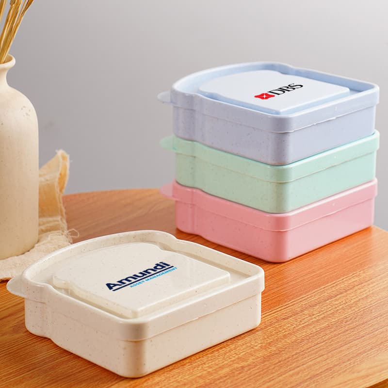 Eco Wheat Straw Lunch Box for On-the-Go Meals — View 1