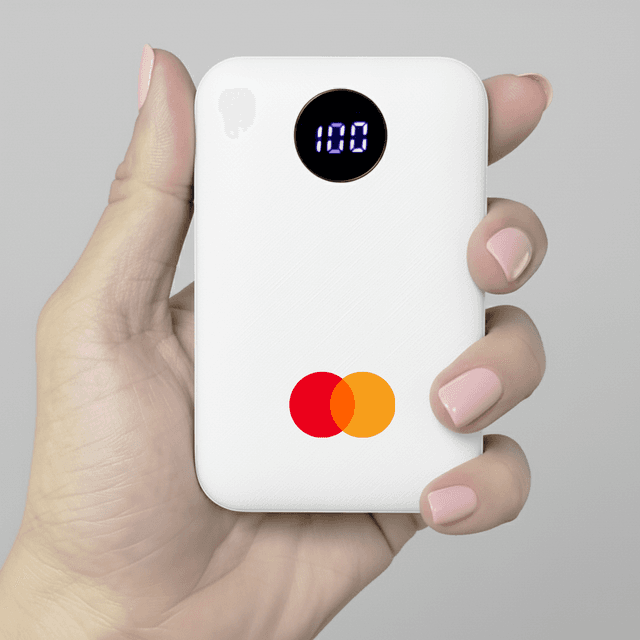 10000mAh Pocket-Size Power Bank with LED Display and Dual USB — View 1