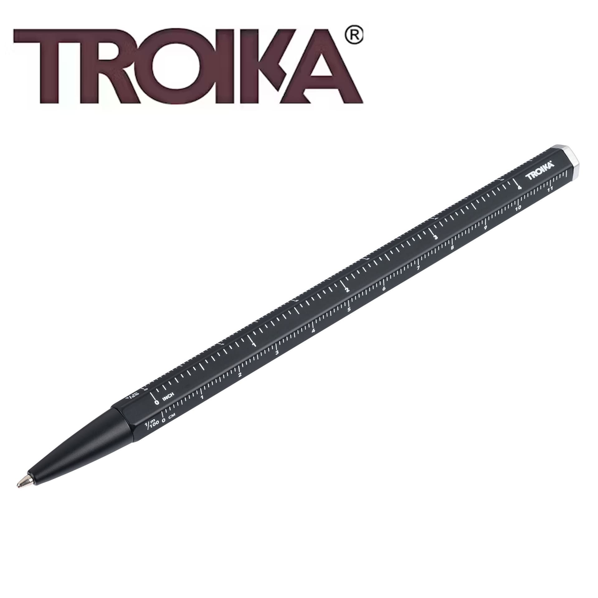 Troika Construction Basic Aluminium Ballpoint Pen — View 1