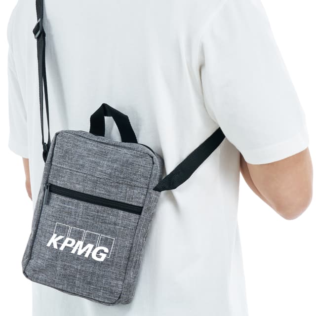 Kairos Canvas Sling Bag with Adjustable Shoulder Strap — View 1