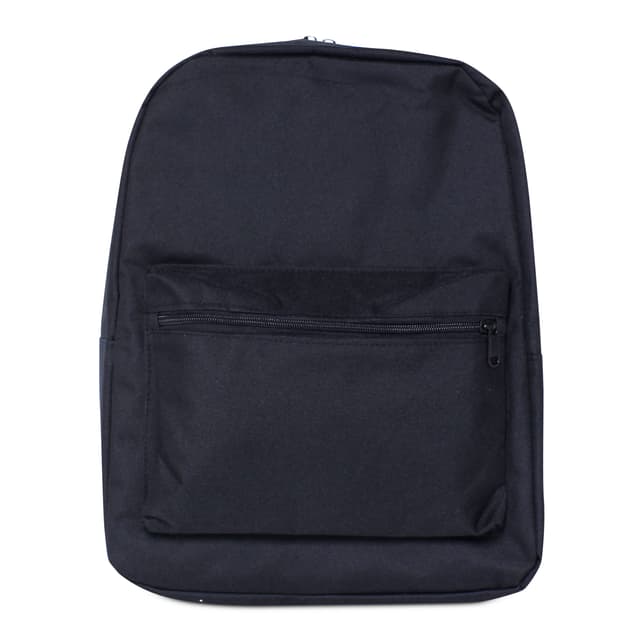 Classic Canvas Backpack with Front Pocket and Padded Straps — View 3
